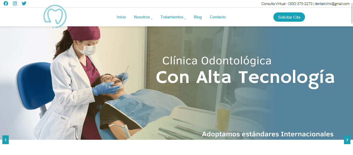 Clínica Dental - Captura de pantalla